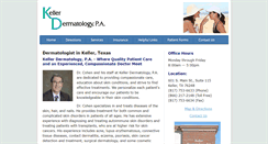 Desktop Screenshot of kellerdermatology.com