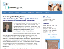 Tablet Screenshot of kellerdermatology.com